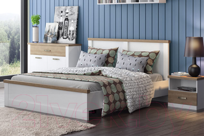 Двуспальная кровать Anrex  Provans 160 с ПМ- фото4